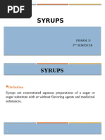 Syrups