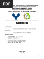 Informe - Manometro