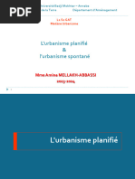 Cours 6 Lurbanisme Planifié Et Lurbanisme Spontané