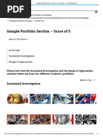 Sample Portfolio Section - Score of 5