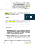 PRC-SST-025 Procedimiento Reporte de Actos y Condiciones Inseguras