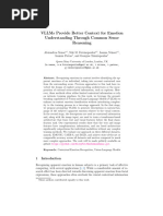 Vllms Provide Better Context For Emotion Understanding Through Common Sense Reasoning