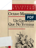 Un Comienzo Que No Termina (Octave Mannoni)