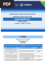 Matemática Componente Curricular 1°ano