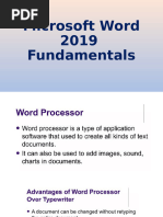 Microsoft Word 2019