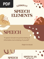 Speech Elements