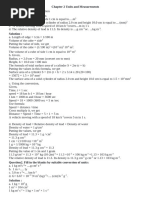 Physics - Units and Measurements