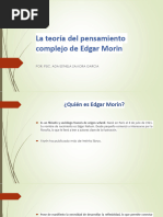 La Teoría Del Pensamiento Complejo de Edgar Morin