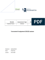 Assessment Type Module Code: Coursework Assignment 2021/22 Autumn