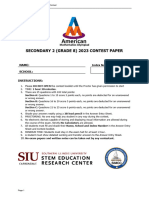 AMO 2023 Secondary 2 Grade 8 Contest Paper