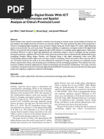 Wen Et Al 2023 Overcoming The Digital Divide With Ict Diffusion Multivariate and Spatial Analysis at China S Provincial