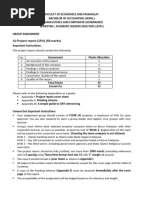 A241 Assignment Guideline