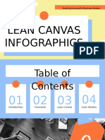 Modern Geometric Lean Canvas Infographics