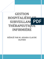 Gestion Hospitalière Et Surveillance Thérapeutique Infirmière