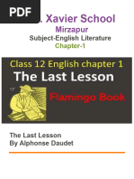 The Last Lesson Chapter 1