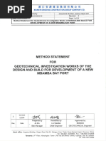 Method Statement For Geotechnical Investigation Works Final Revised