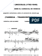 (Free Scores - Com) Tnorrega Francisco Tarrega Paganini Variaciones Sobre Carnaval Venecia 212824