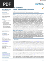 Water Resources Research - 2024 - Paiva - A Simple Model of Flood Peak Attenuation