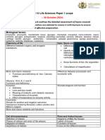 GR10 Paper 1 Life Sciences Scope November 2024