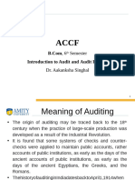 Introduction To Audit and Audit Process