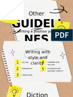 Guidelines For Position Paper