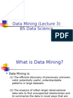 Lecture 3 Data Mining