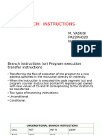 Branch Instructions