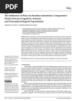 The Influence of Price On Purchase Intentions Comp