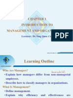 Chapter 1 Introduction to Management and Organizations