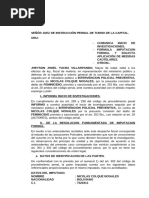 Senñór Juez de Instrucción Pernal de Turno de La Capital 2024 Diplomado 2020