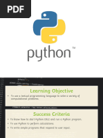 Introduction To Python