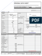 Bryle Personal Data Sheet