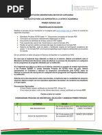 Proceso de Inscripcion 2024-1