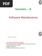 Session 6 - Software Maintenance