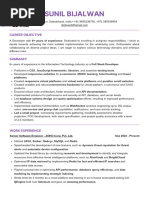 Sunil Bijalwan-Resume