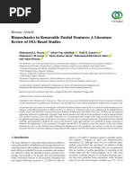 BioMed Research International - 2021 - Mousa - Biomechanics in Removable Partial Dentures A Literature Review of FEA Based