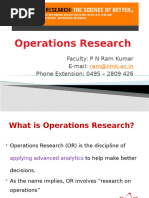 Operations Research - Linear Programming