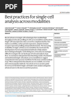 Best Practices For Single-Cell Analysis Across Modalities