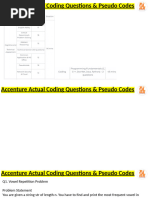 Accenture Acutal Coding Questions & Psudeo Codes