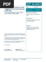 SL 0005 1 - Operation Instruction To Avoid Clogging of Main Fuel Injectors Nozzle Tips