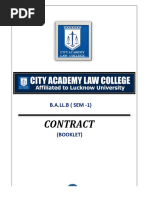 Contract Booklet I Sem.