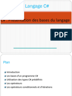 Presentation Des Bases Du Langage