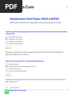 Headmaster Past Paper 2024 AJKPSC Solved PDF FREE DocMCQs - Com 1