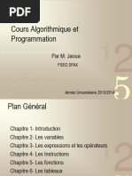 Cours Algorithmique Et Programmation