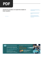 Numerical Simulation of Nozzle Flow Based On Euler Equation: Journal of Physics: Conference Series