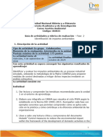 Guía de Actividades y Rúbrica de Evaluación - Unidad 1 - Fase 2 - Identificación de Impactos Ambientales