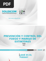 Prevención y Control de Fuego y Manejo de Extintores Presentación 2023