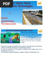 Modern Waste Water Treatment Technology