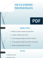 Occlusions Néonatales