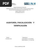 Auditoría y Fiscalización